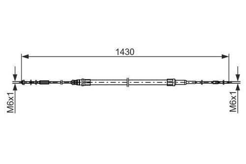 Bosch bremsseil 987 482 864 - bremsseil, 1
